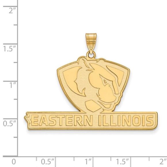 14k Yellow Gold Eastern Illinois U XL Pendant